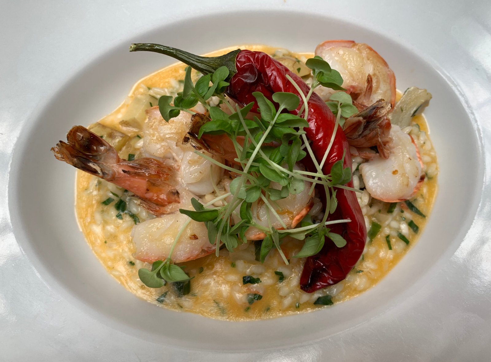 Risotto de gambas, restaurant Danieli (Vienne, Autriche).