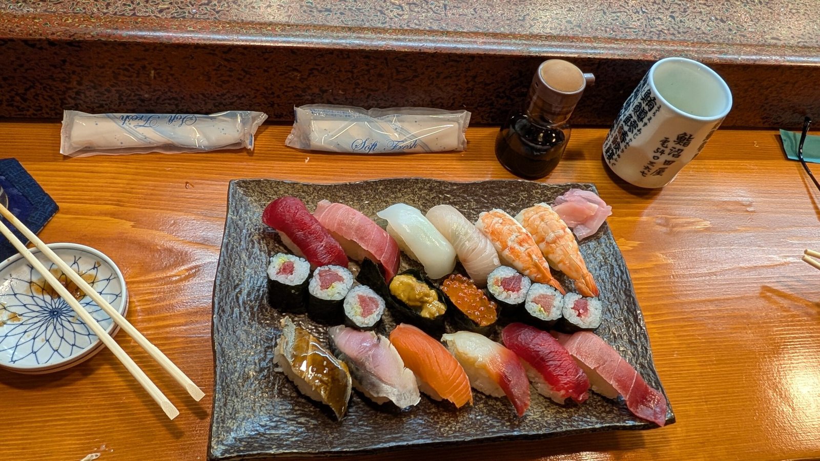 Sushi platter, Nikko, Japan